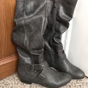 Adele Charcoal Grey Boots